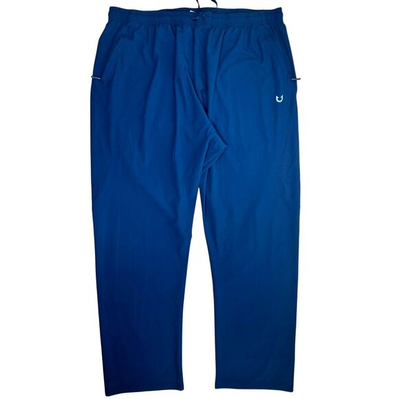 Northyard Mens Lightweight Elastic Waist Blue Track Pants 3XL - Picture 1 of 6
